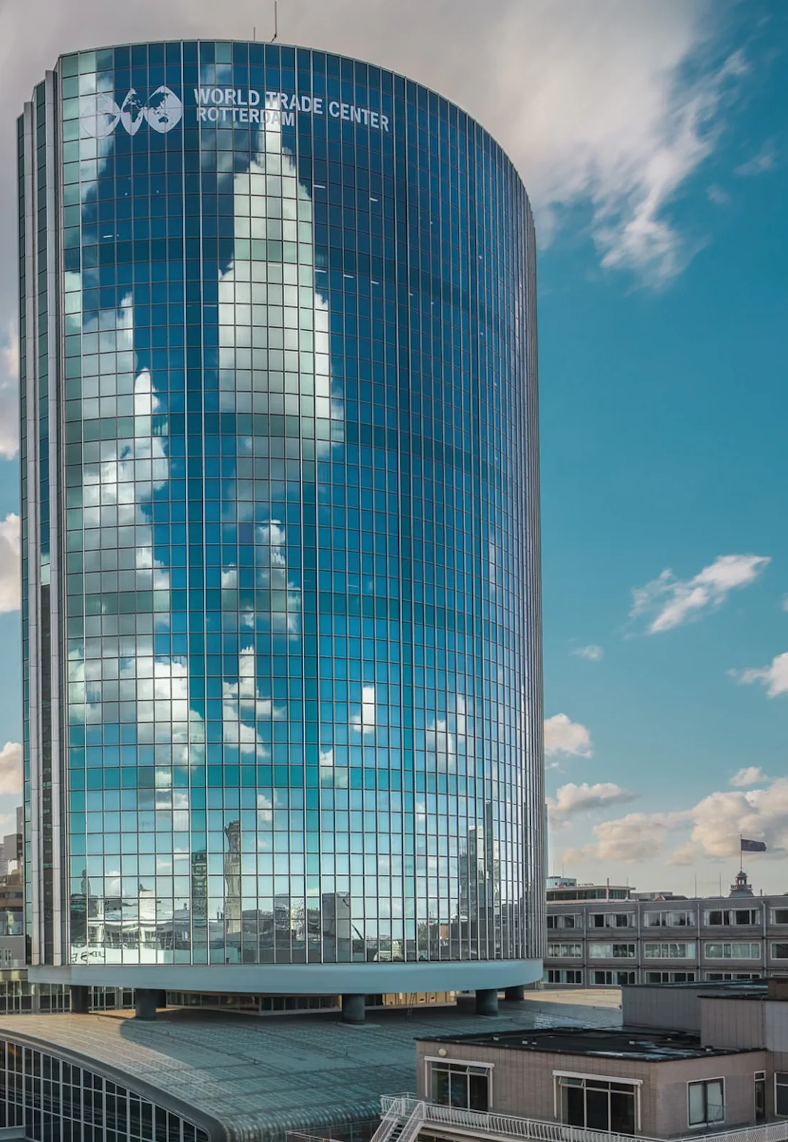 Het World Trade Center in Rotterdam, de kantoorlocatie van MVSD